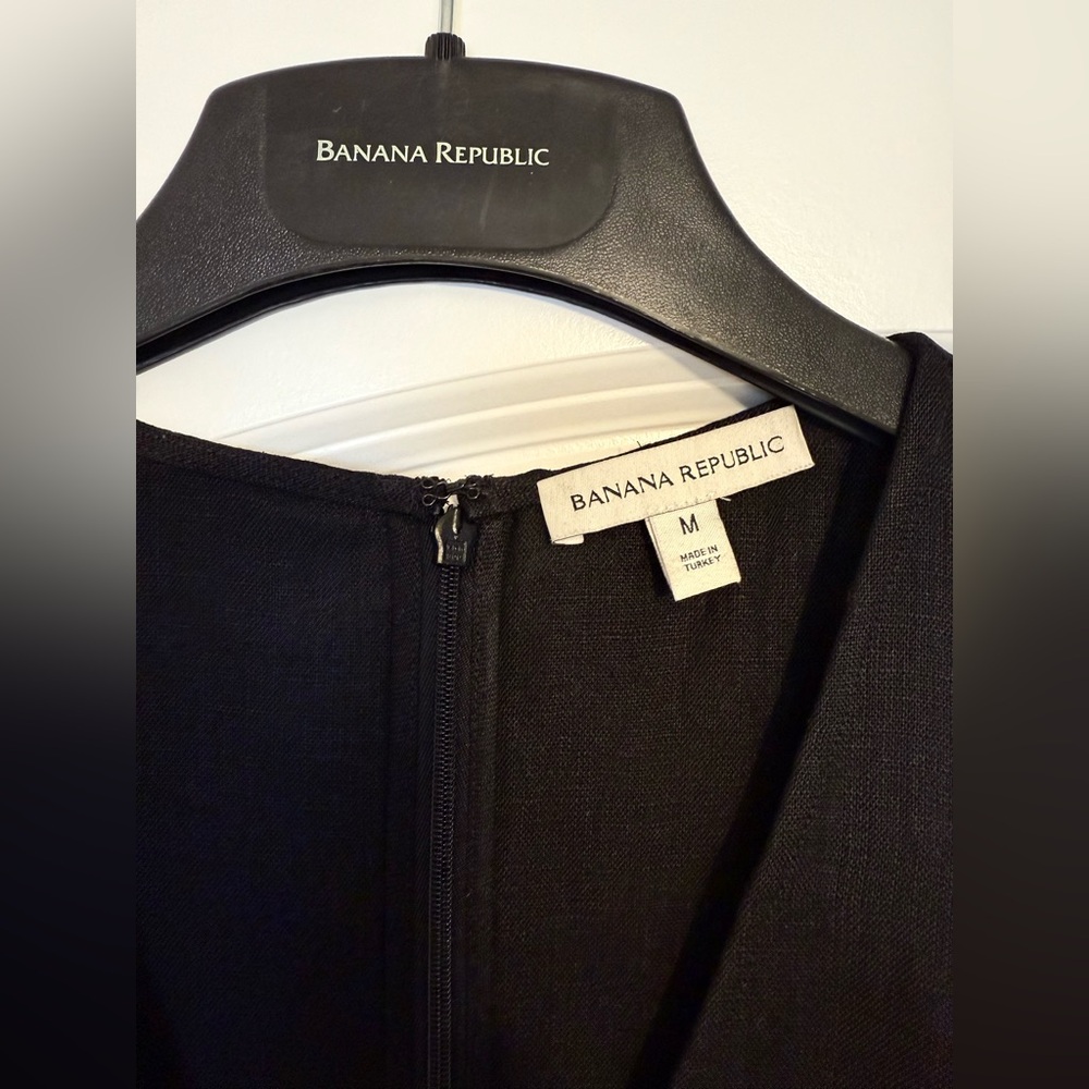 BANANA REPUBLIC Linen V-Neck Maxi Dress NWT - M - Picture 11 of 16